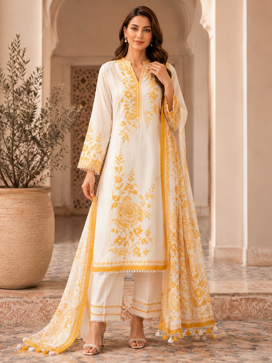 Zehra Luxe Floral Embroidery Set