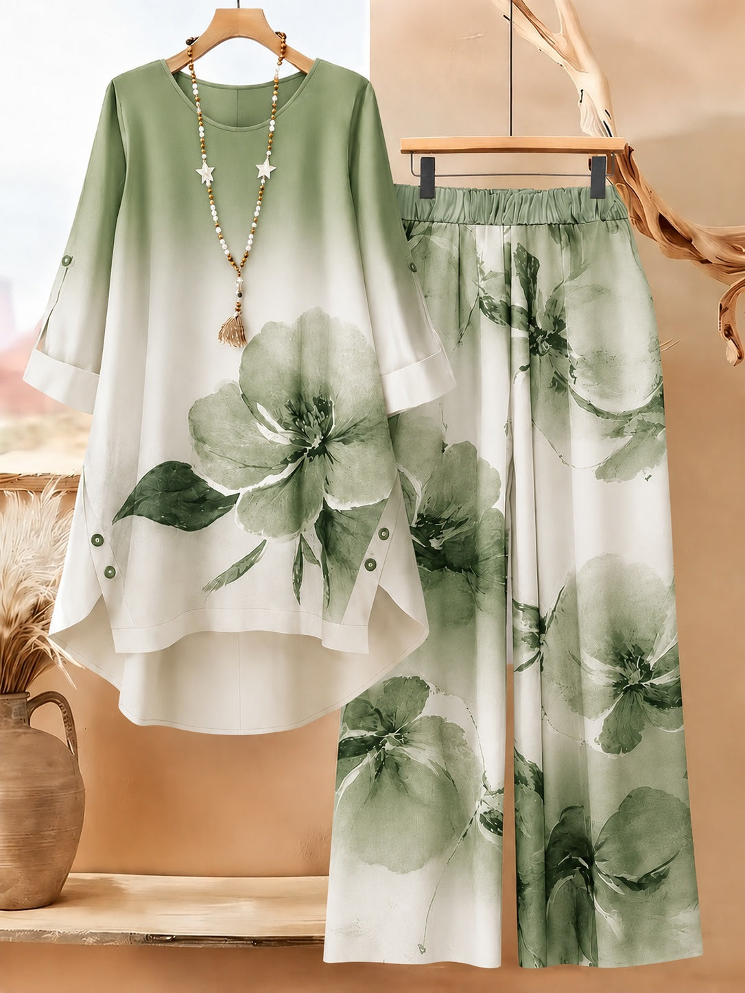 Chic Harmony Wide-Leg Outfit