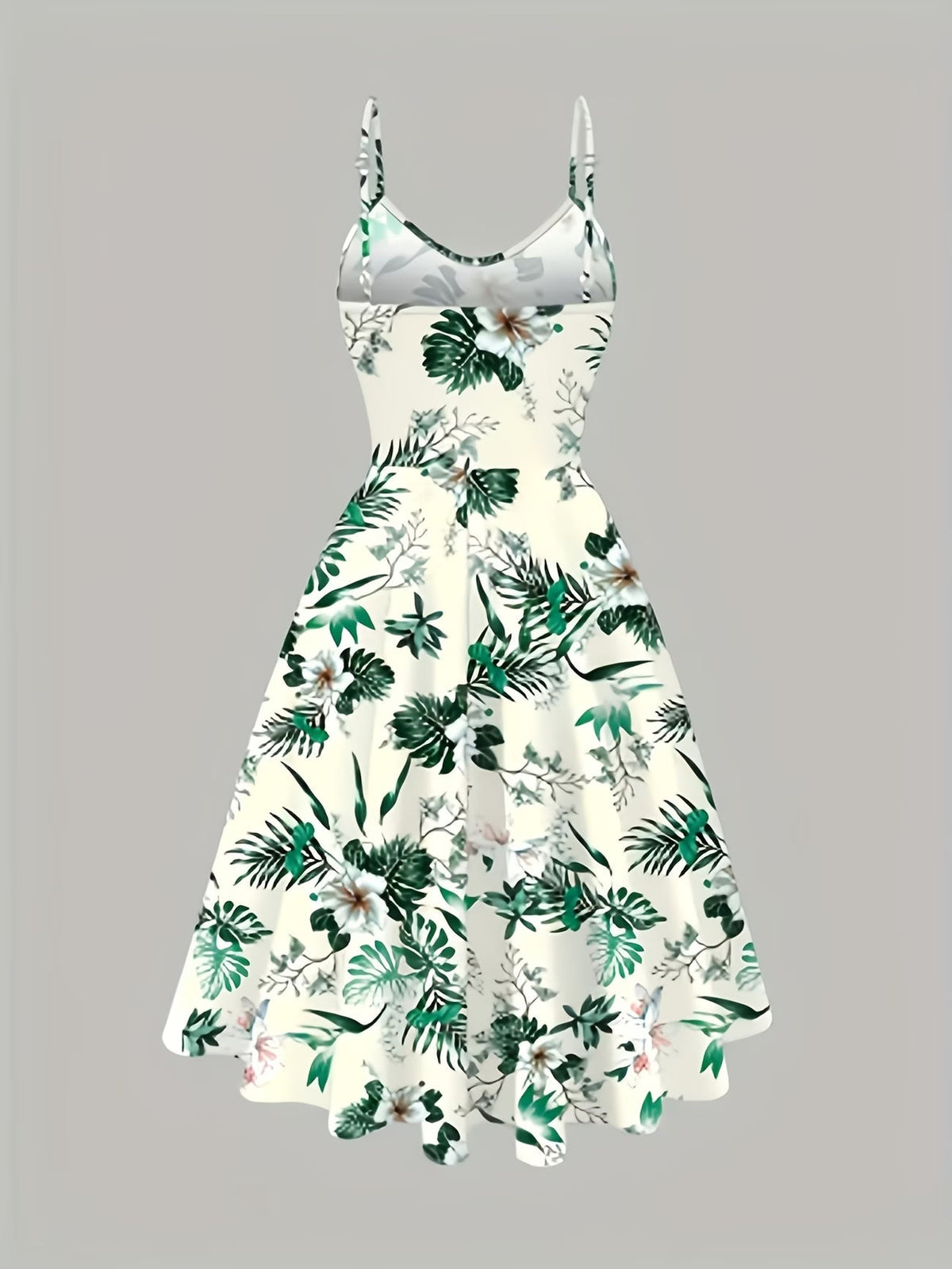 Women Summer Vacation Floral Dress & Top 2-Piece Set