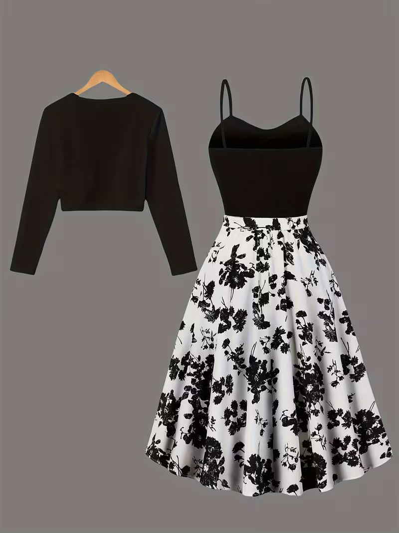 Luxe Grace Two-Piece Maxi Skirt Set