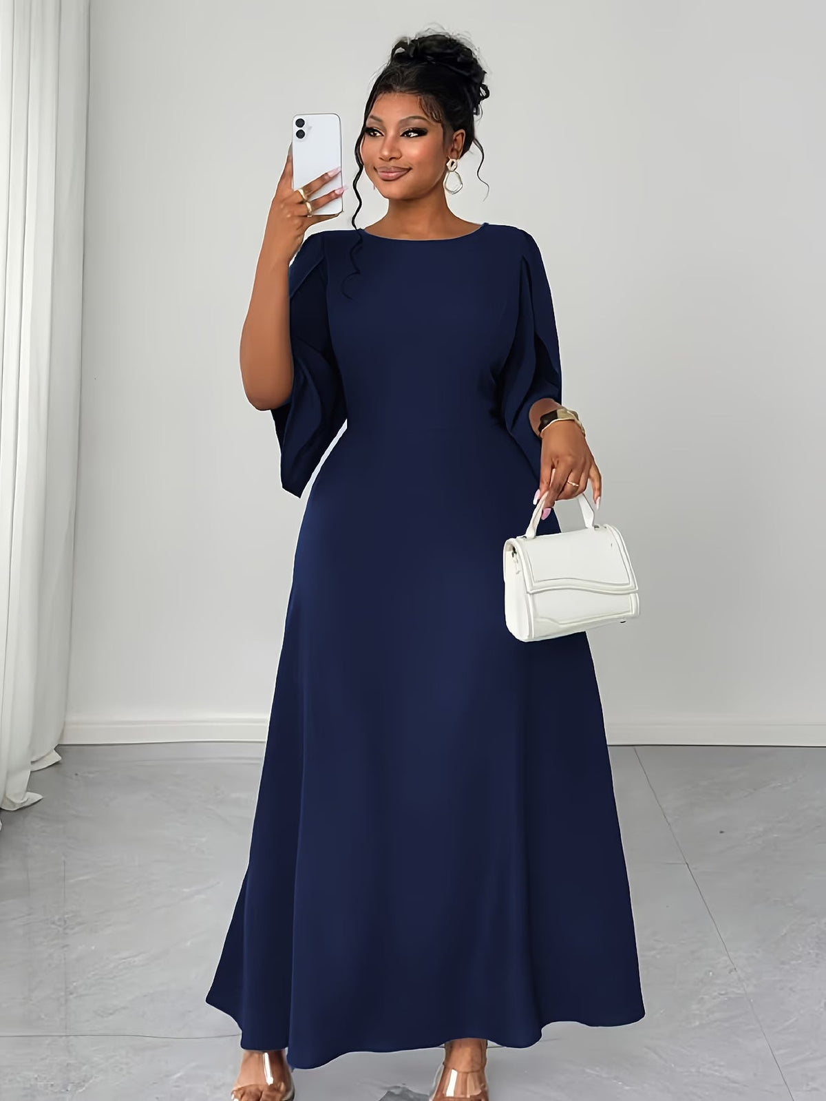 Elegant Asymmetrical Flare Dress
