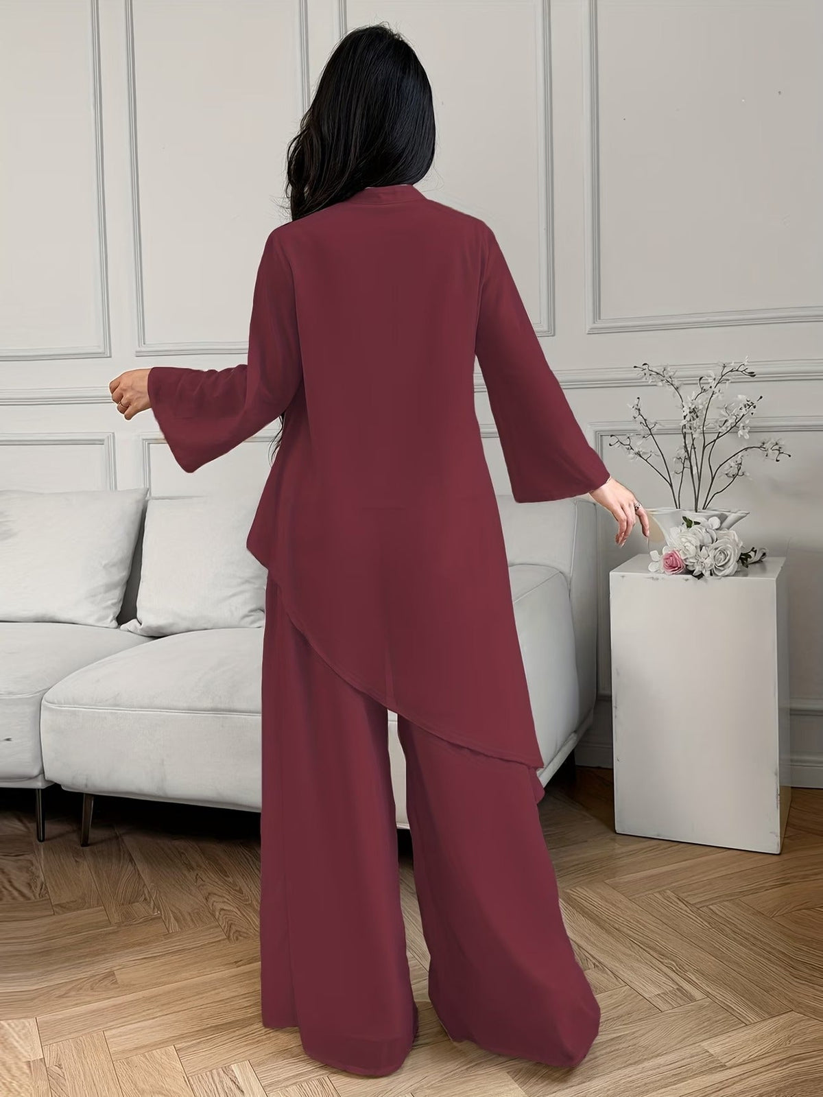 PearlMist Chiffon Outfit
