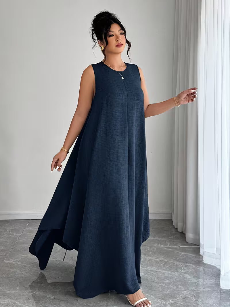 Elegant Tie-Belt A-Line Dress💖