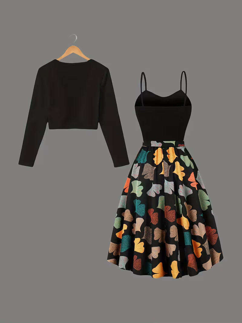 Luxe Grace Two-Piece Maxi Skirt Set