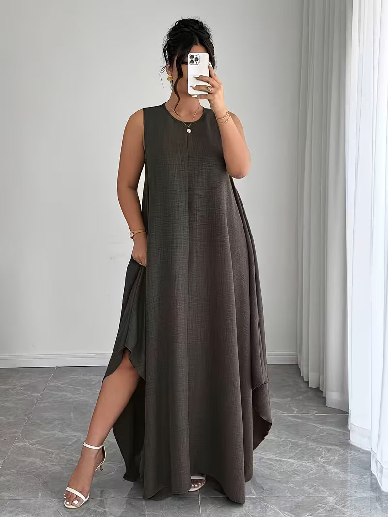 Elegant Tie-Belt A-Line Dress💖