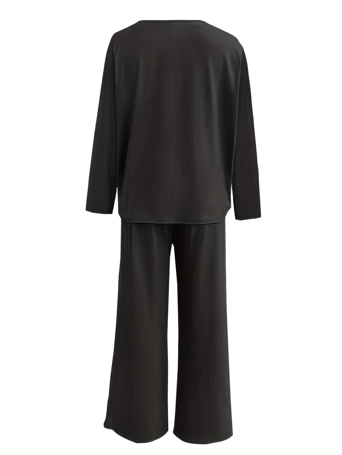Luxury Directional Wide-Leg Co-Ord Set
