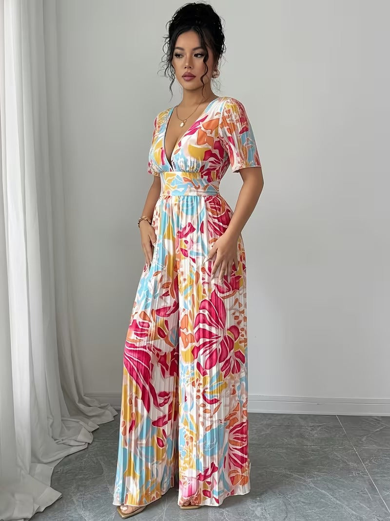 Scarlet Grace Pleated Jumpsuit