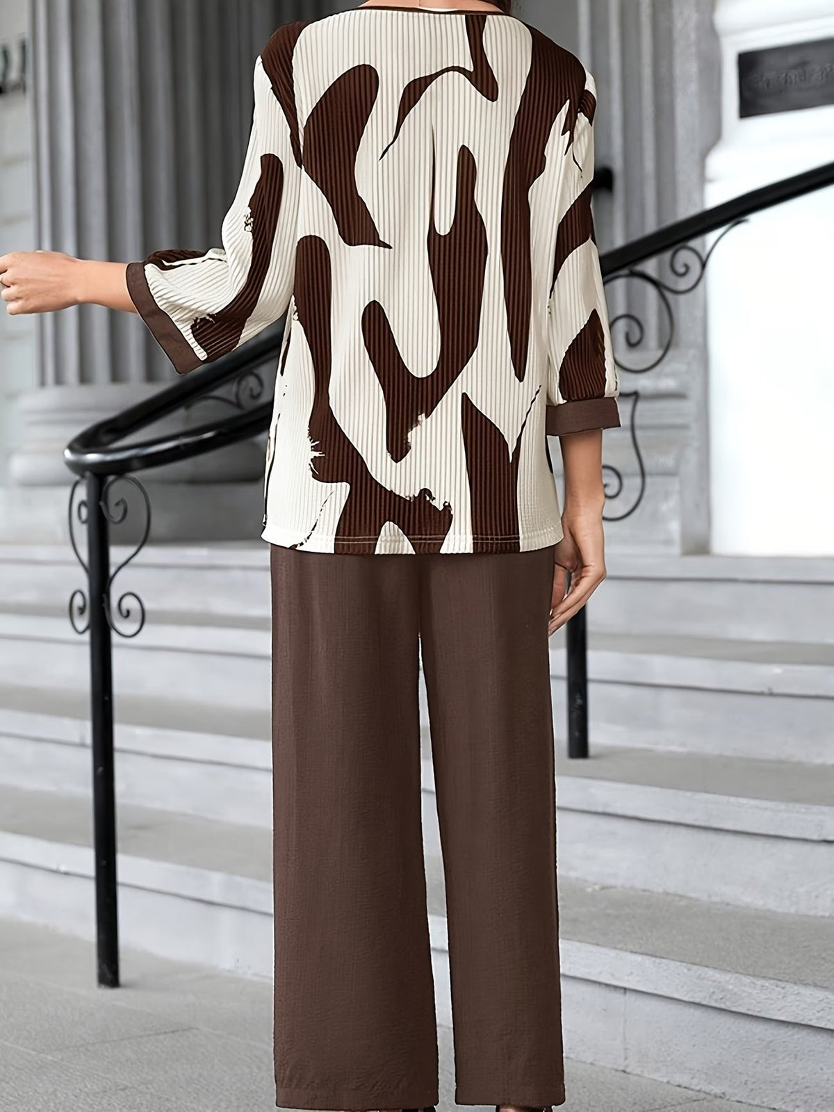 GeoLuxe Wide-Leg Set