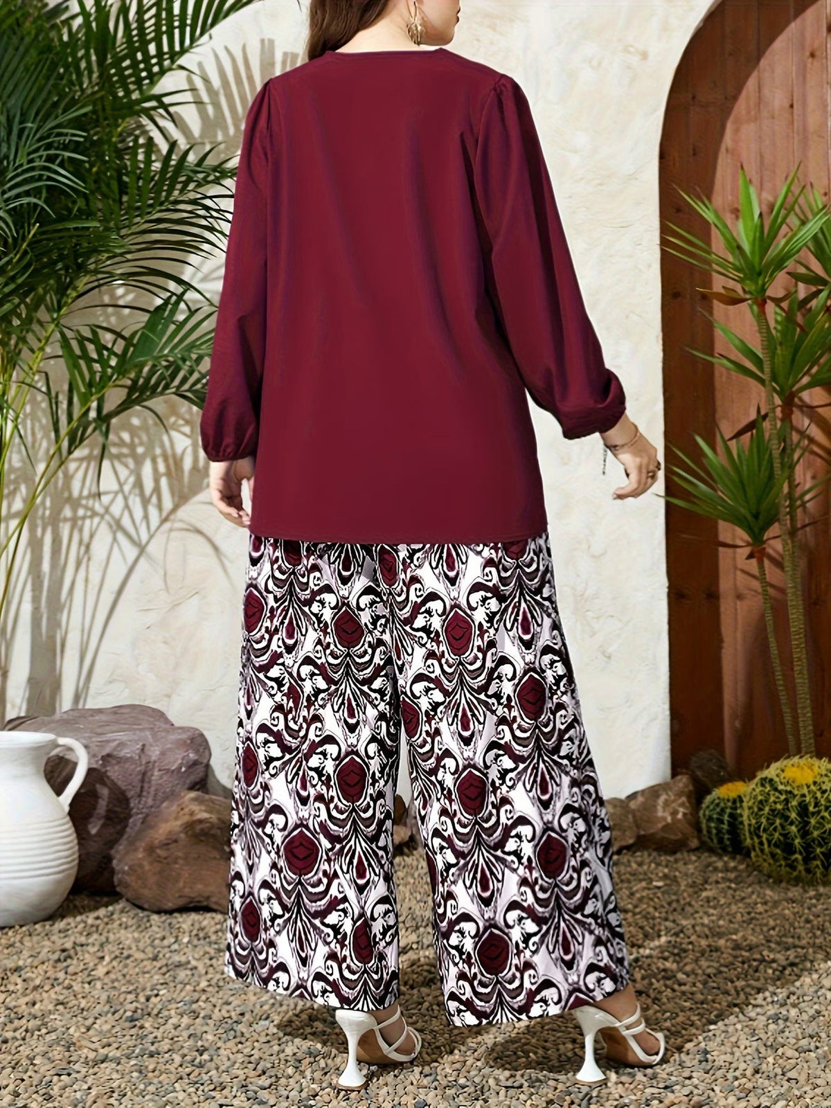 Floral Breeze Wide-Leg Set