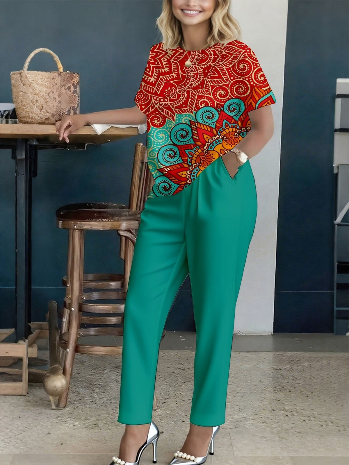 Daily Charm Floral Outfit