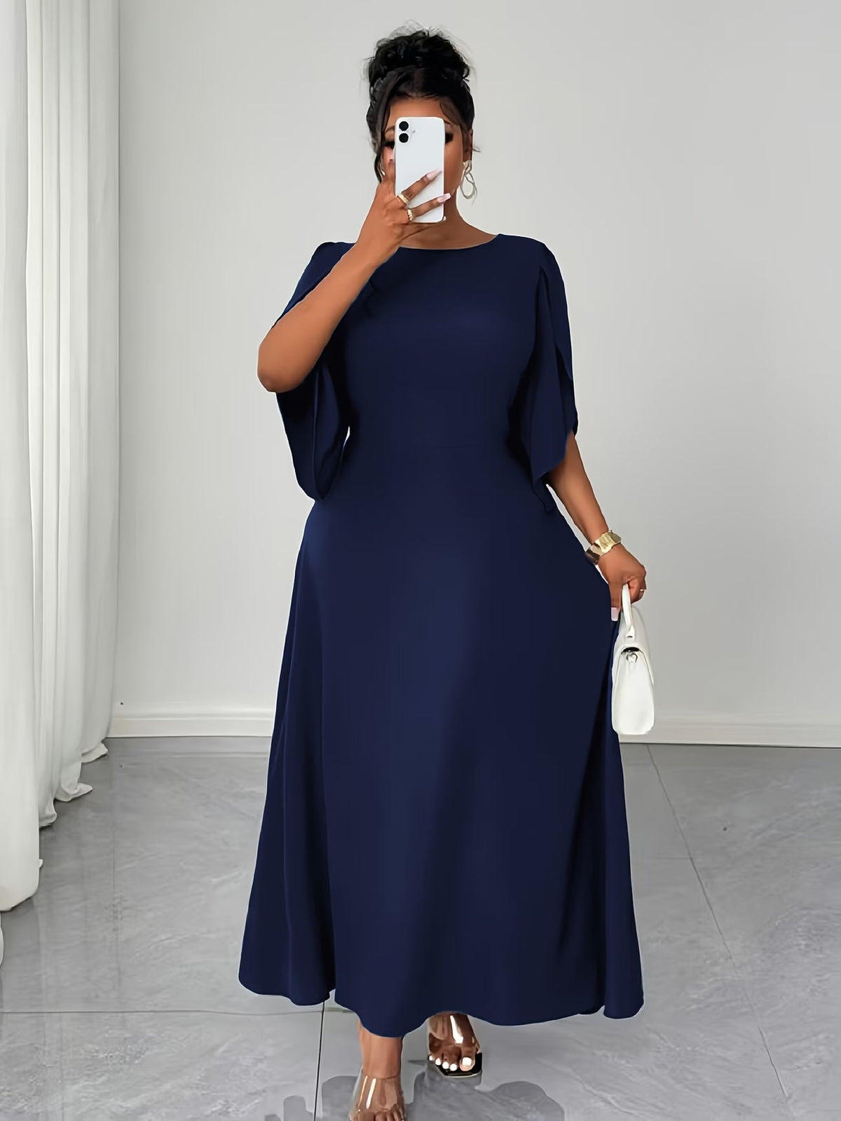 Elegant Asymmetrical Flare Dress