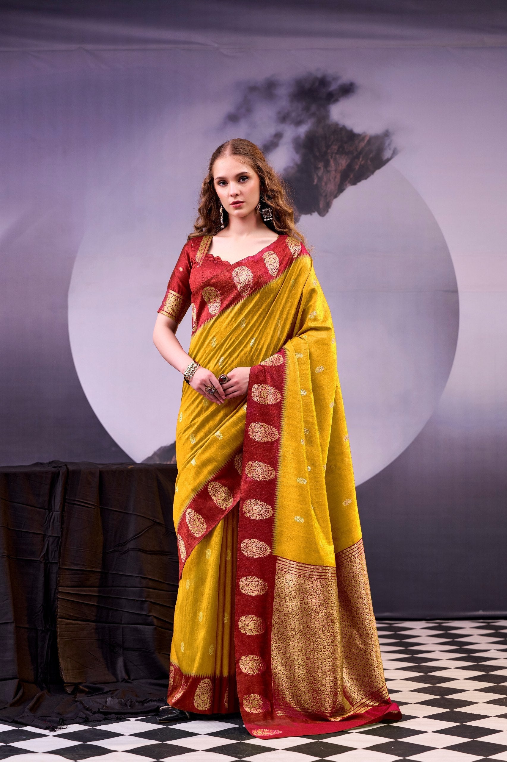 Elegant Cotton Zari Weaving Saree