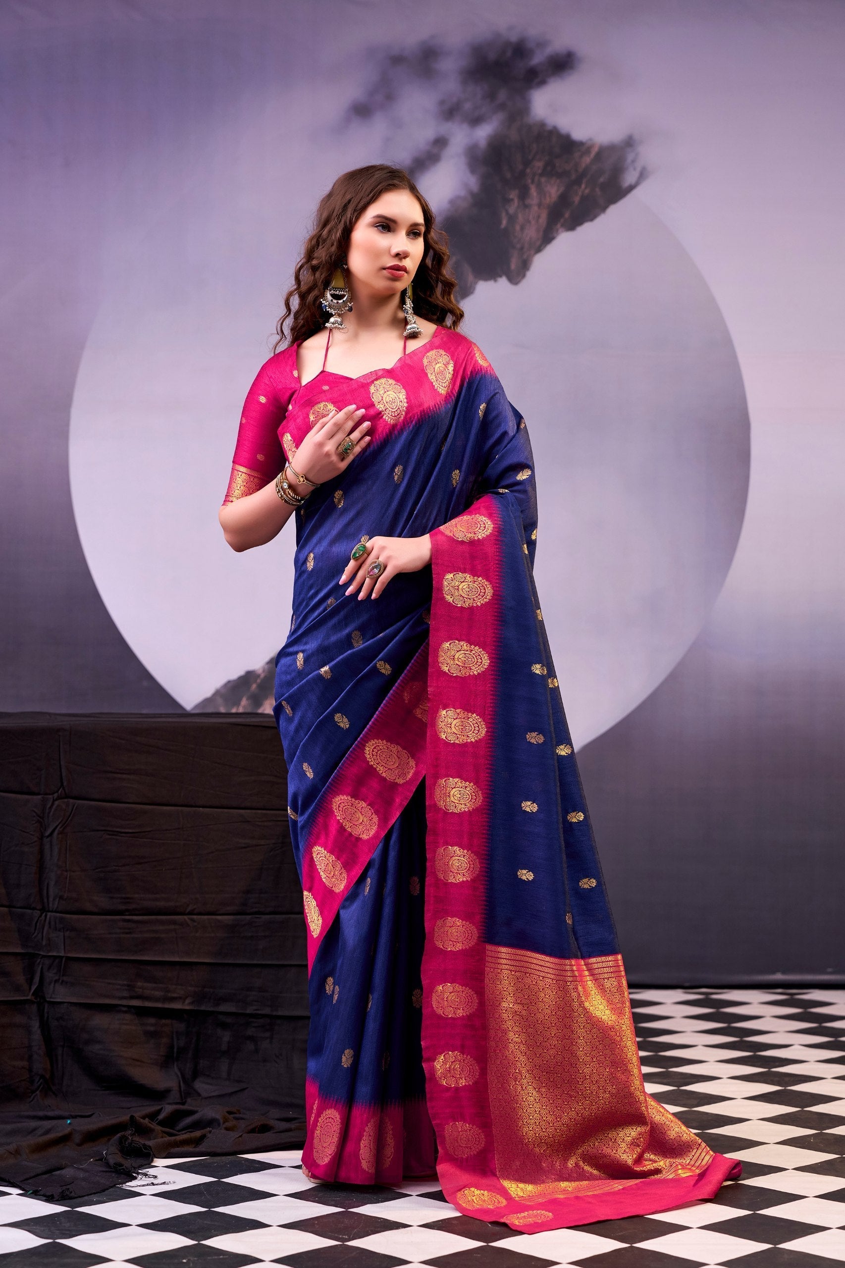 Elegant Cotton Zari Weaving Saree