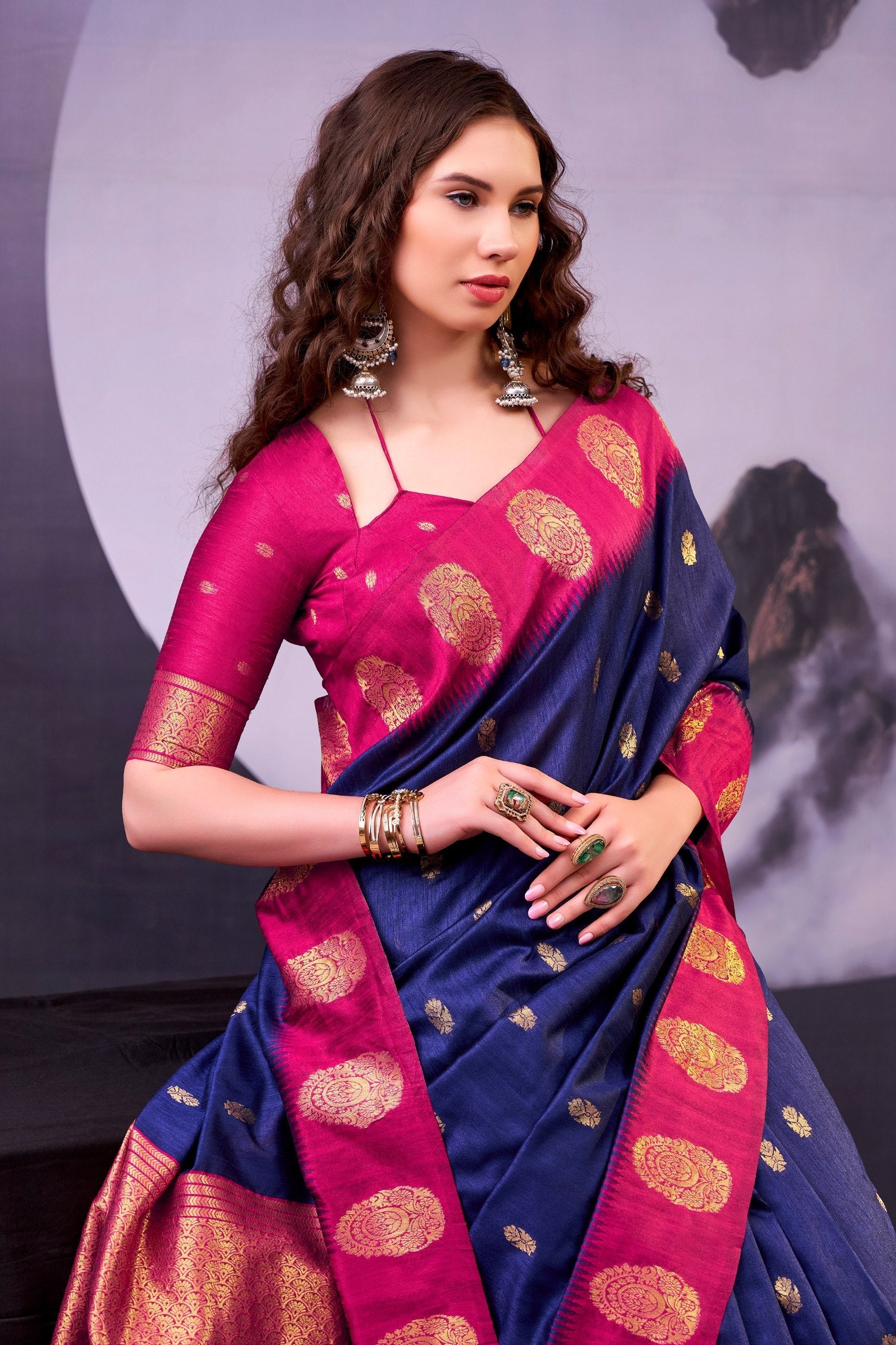 Elegant Cotton Zari Weaving Saree