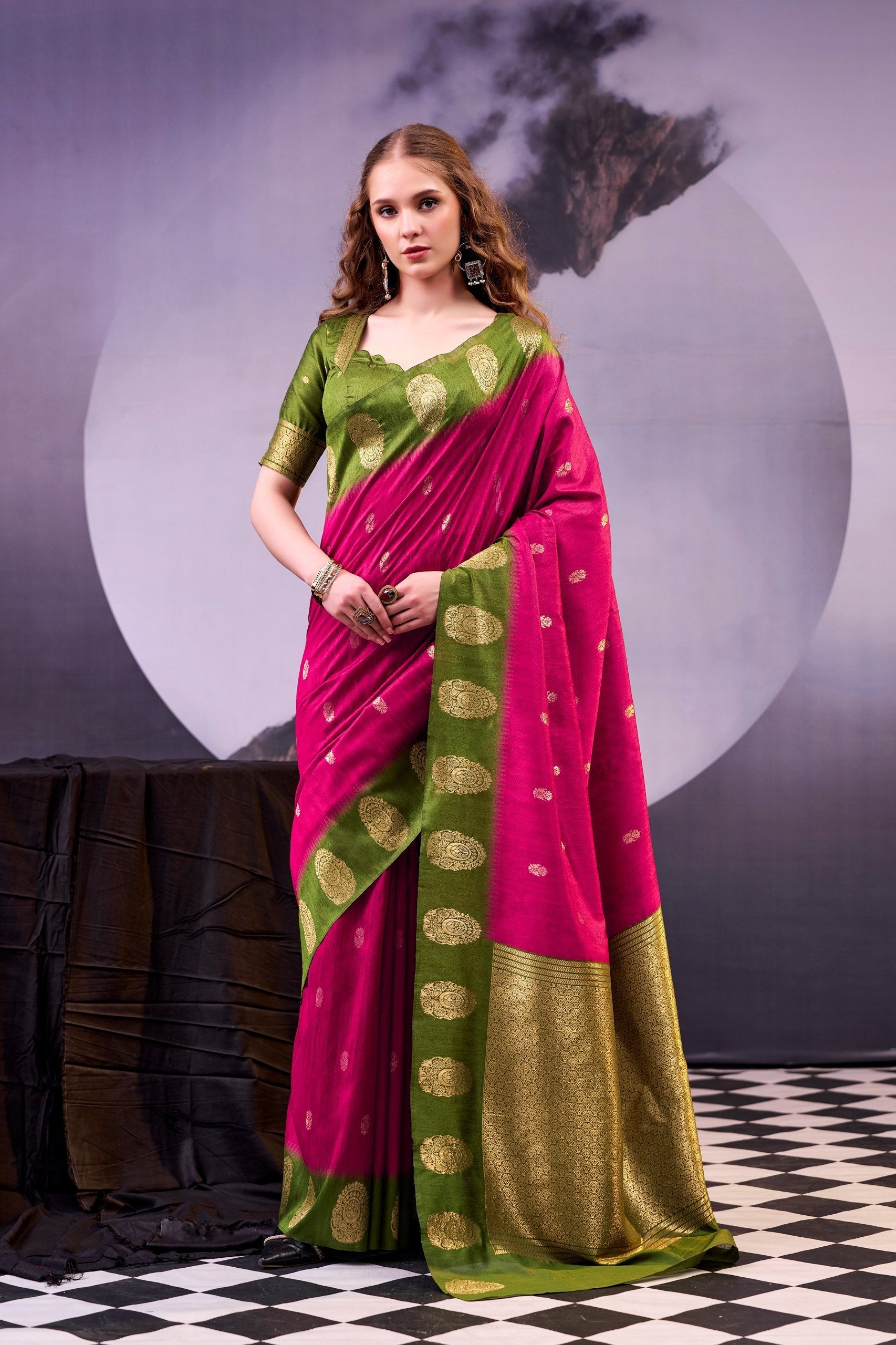 Elegant Cotton Zari Weaving Saree