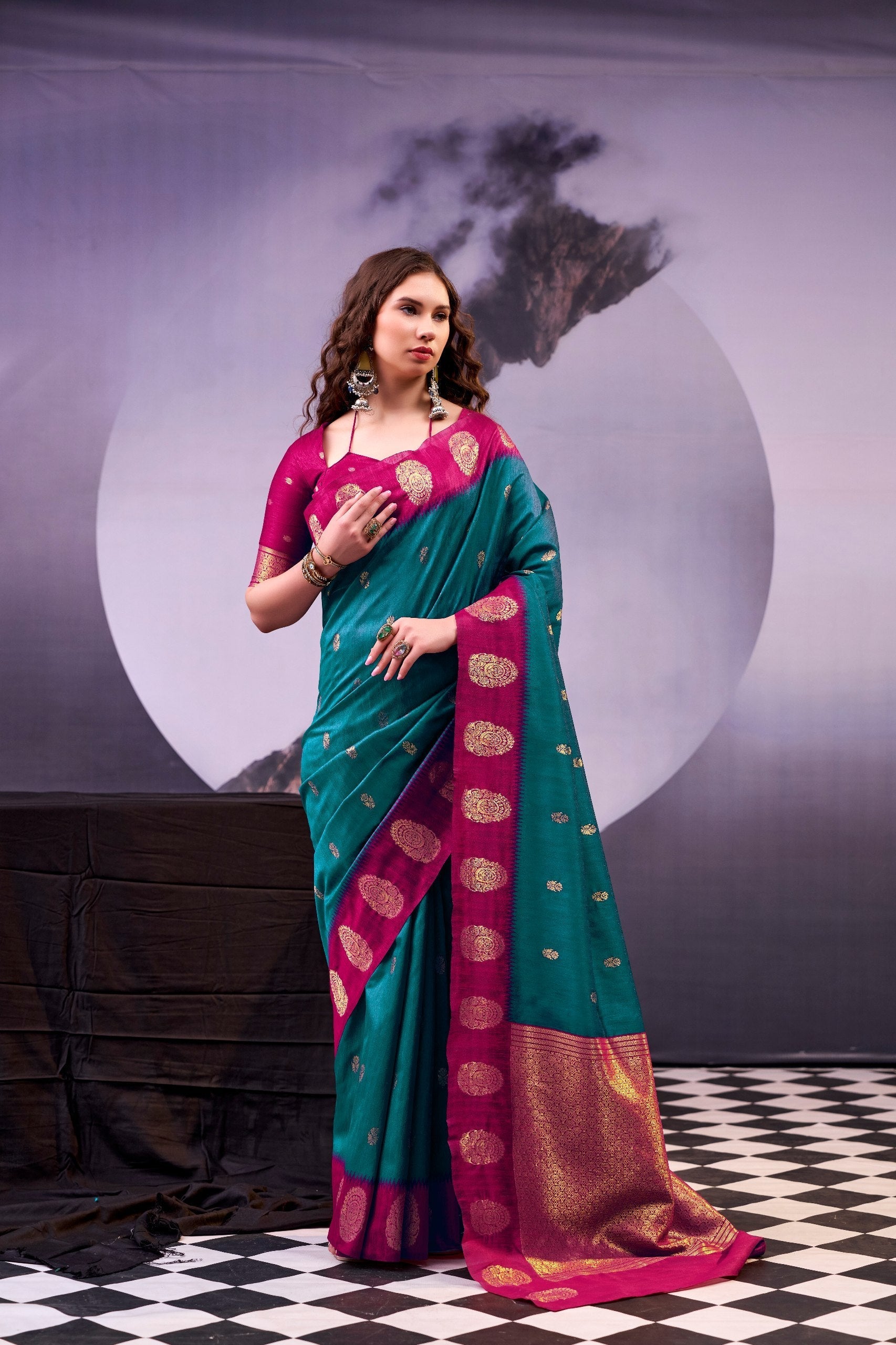 Elegant Cotton Zari Weaving Saree