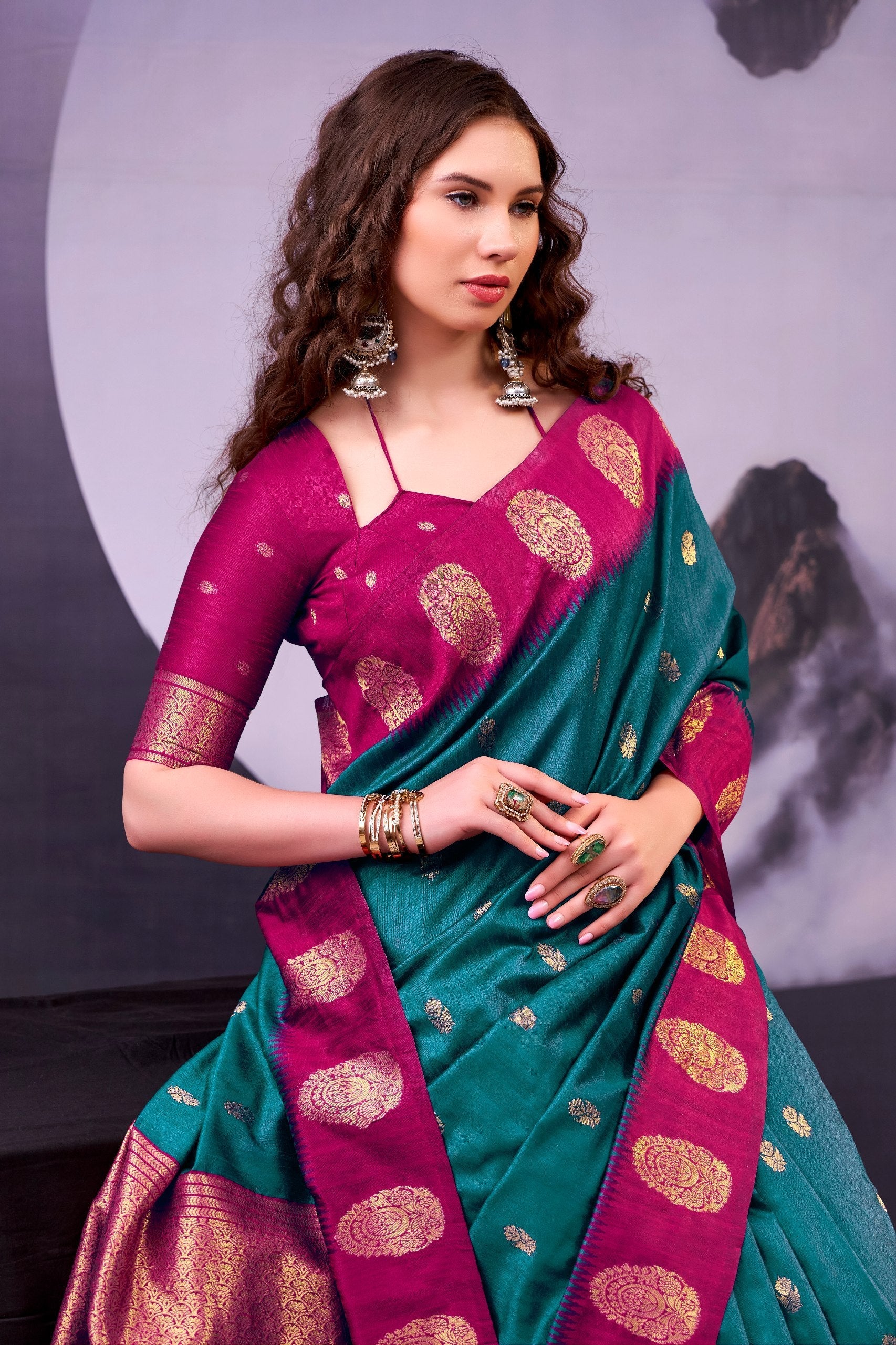 Elegant Cotton Zari Weaving Saree