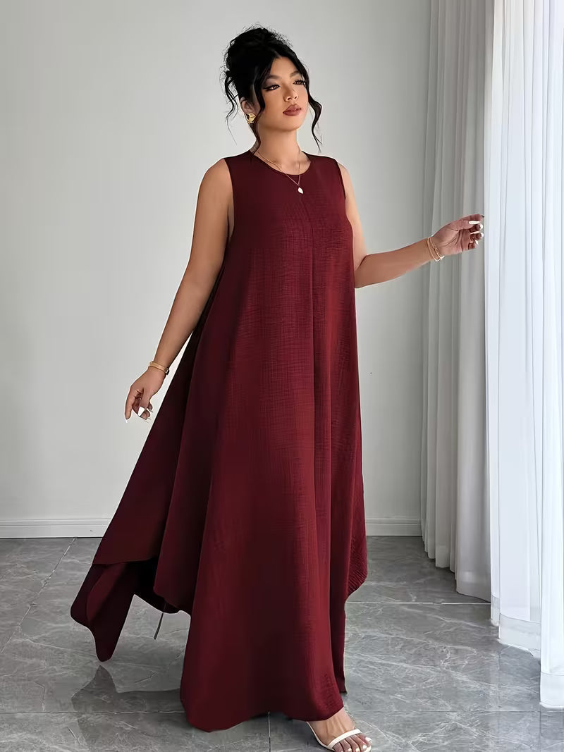 Elegant Tie-Belt A-Line Dress💖