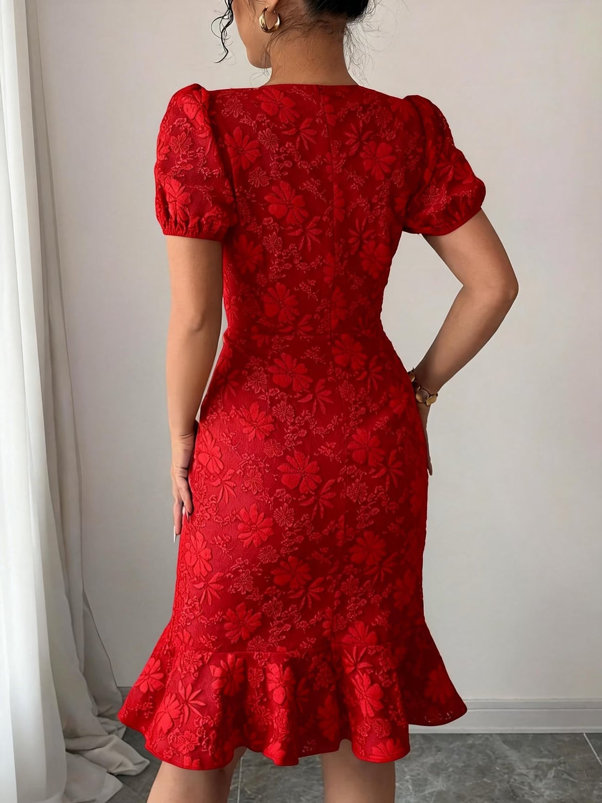 Women’s Summer Floral Bodycon Party Dress