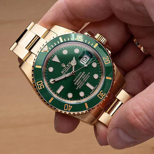 Role_x Submarine Gold/Green Watch