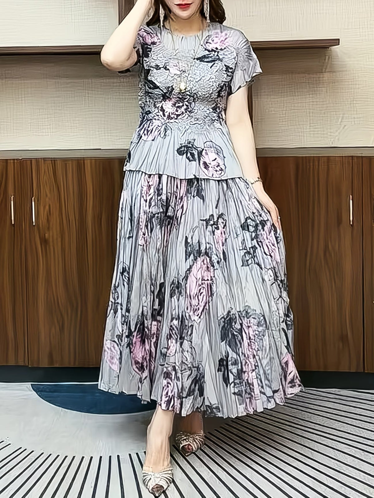 Luxury Pleated Modest Co-Ord Set