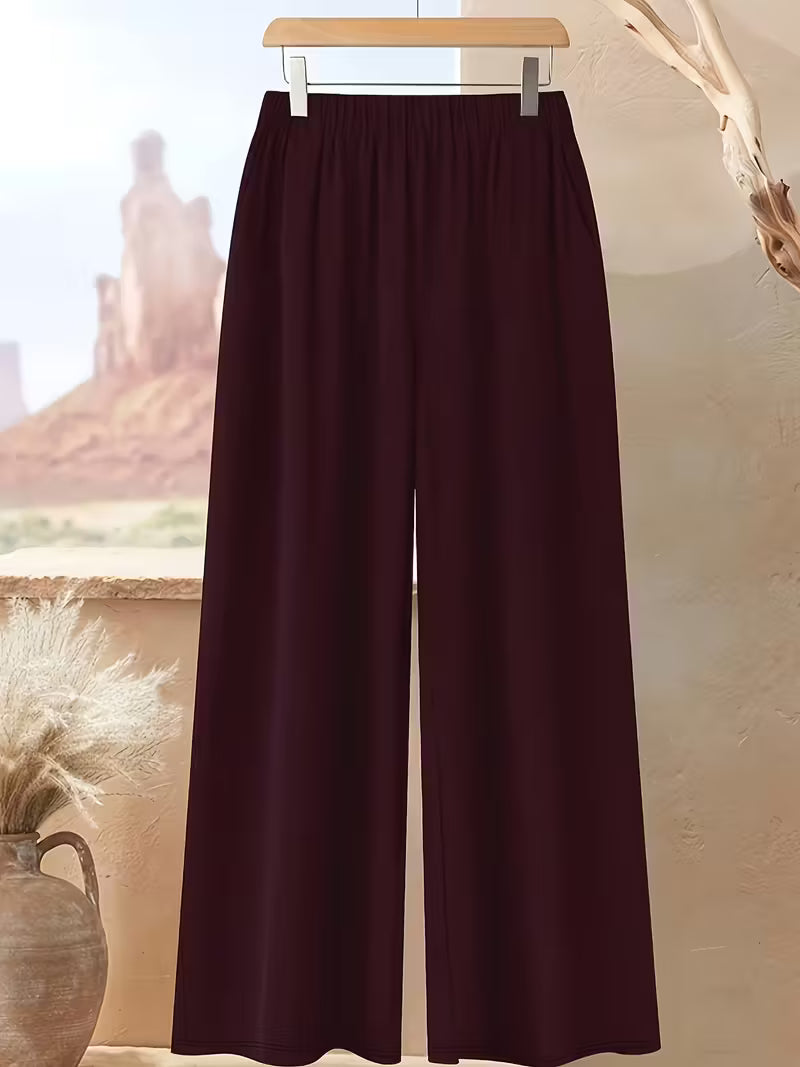 Women’s Color-Block Striped Top & Pants Set