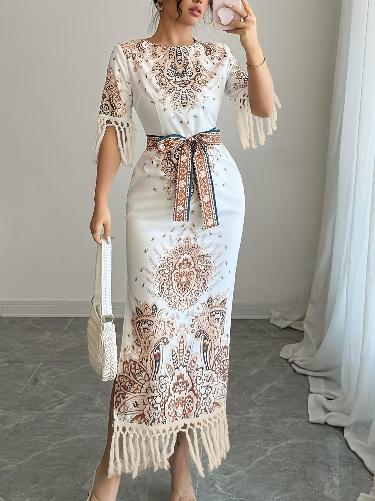 Elegant Floral Print dress
