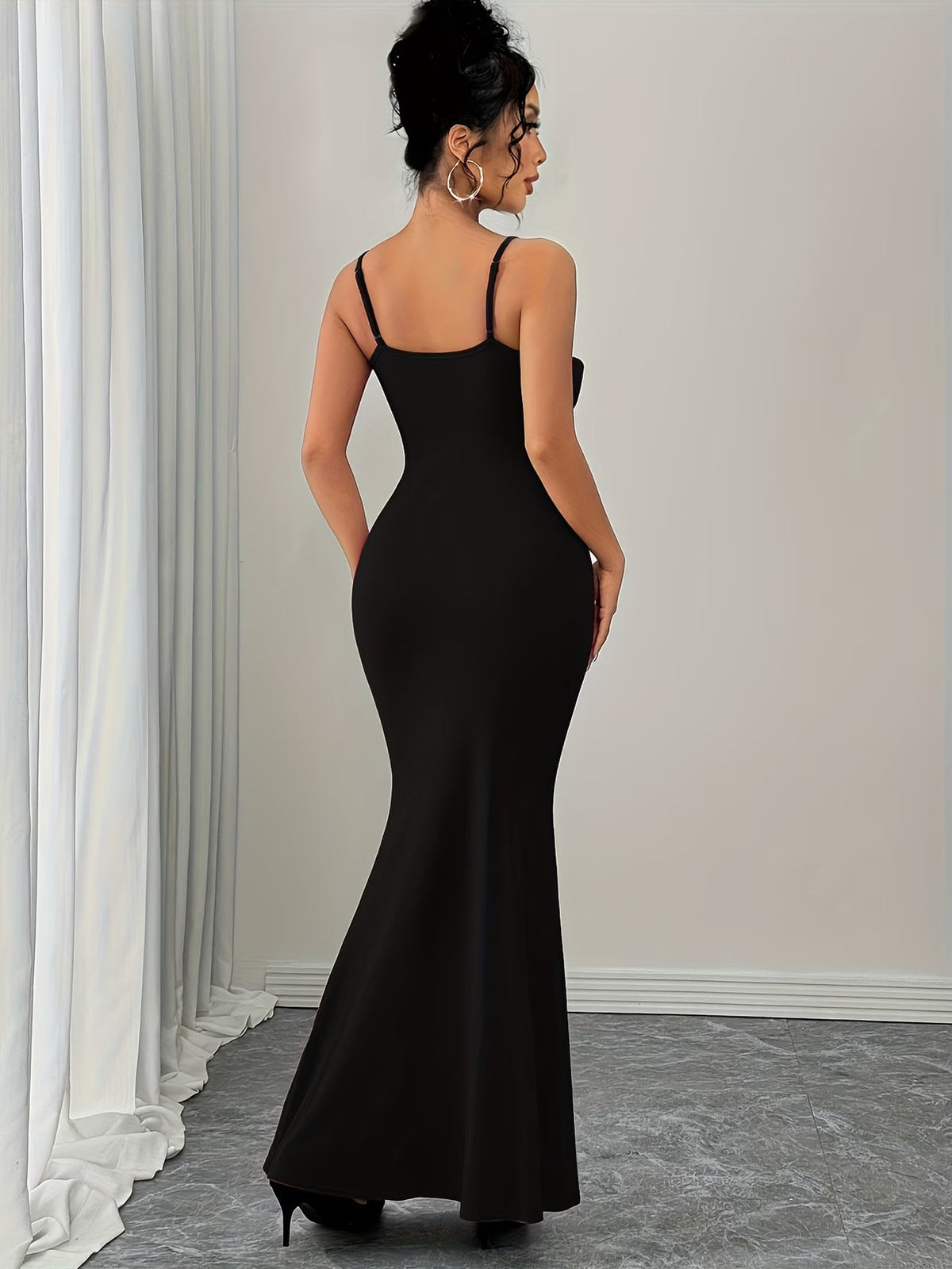 Women's Elegant 3D Floral Statement Maxi Dress