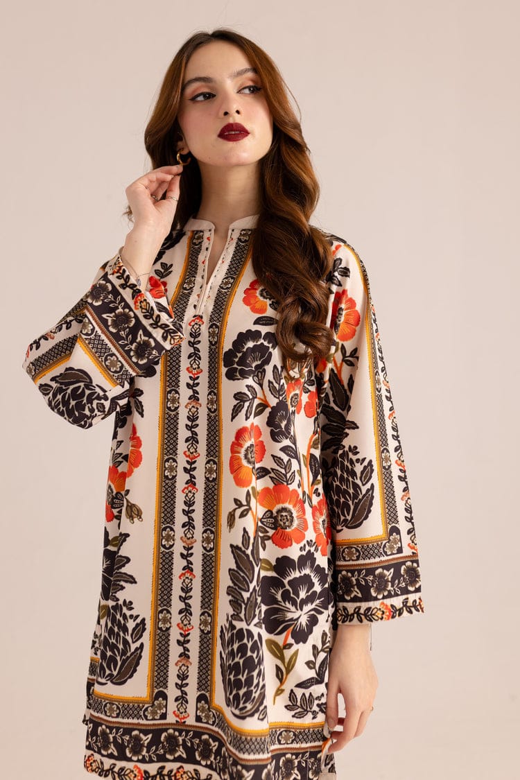 Floral Digital Print Butter Cotton Co-ord Set | Women's Kurta Set