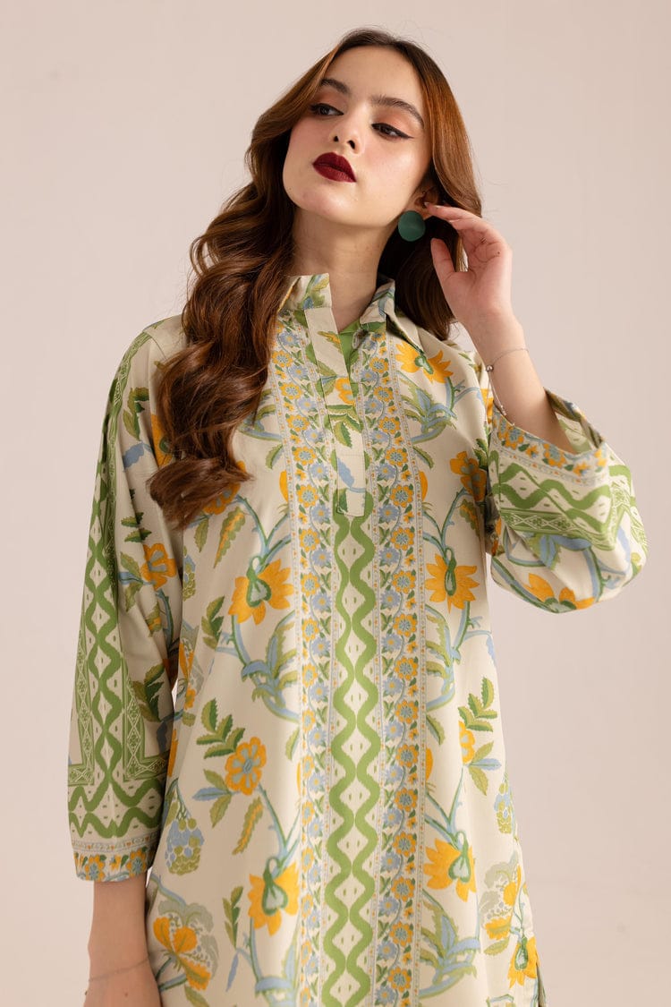 Floral Digital Print Butter Cotton Co-ord Set | Women's Kurta Set