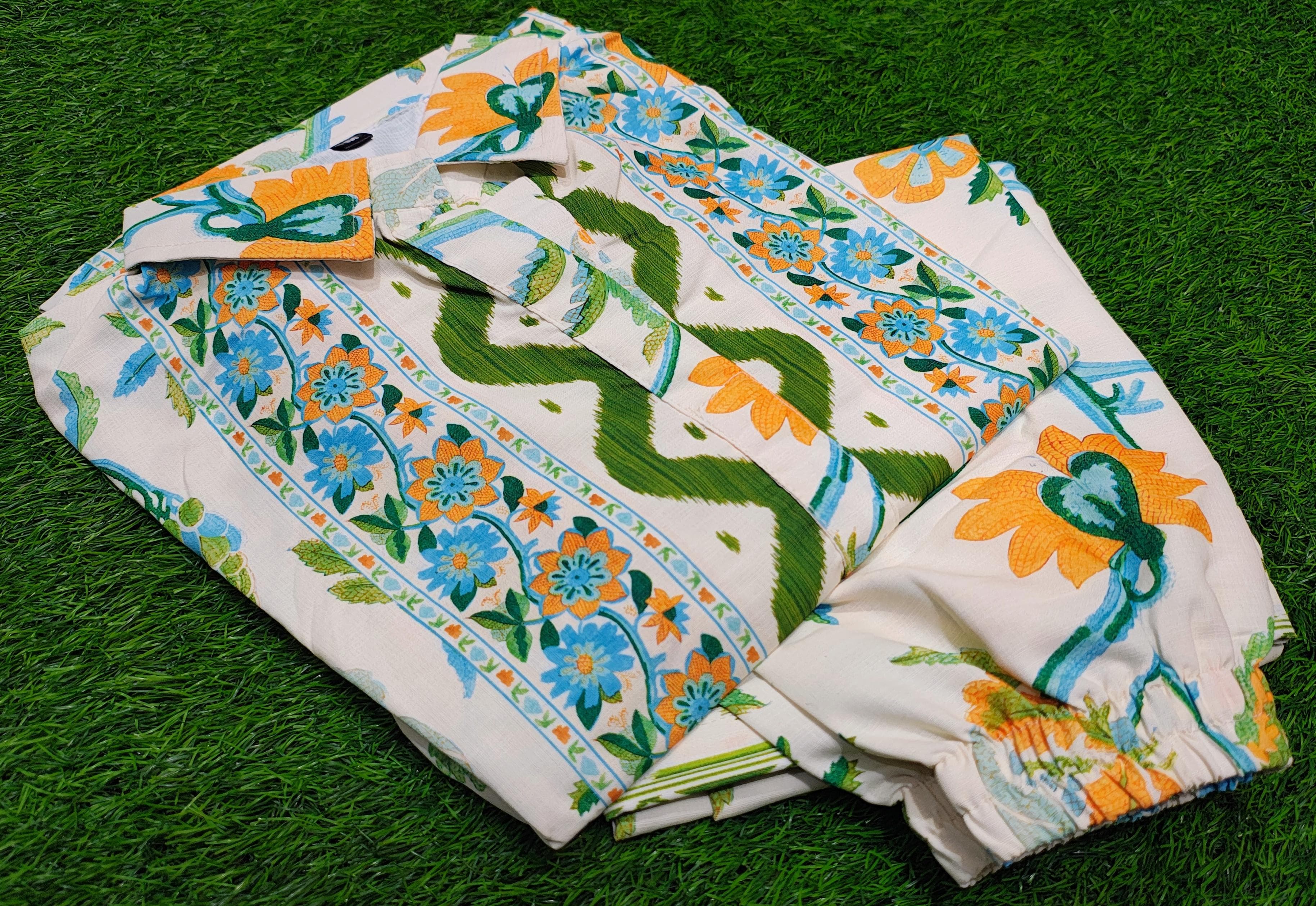 Floral Digital Print Butter Cotton Co-ord Set | Women's Kurta Set