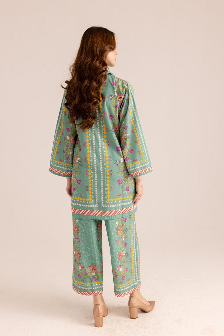 Floral Digital Print Butter Cotton Co-ord Set | Women's Kurta Set
