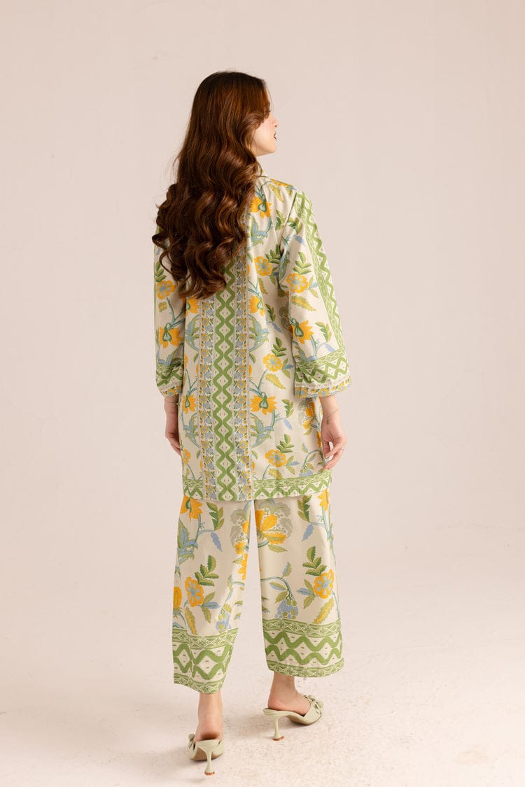 Floral Digital Print Butter Cotton Co-ord Set | Women's Kurta Set