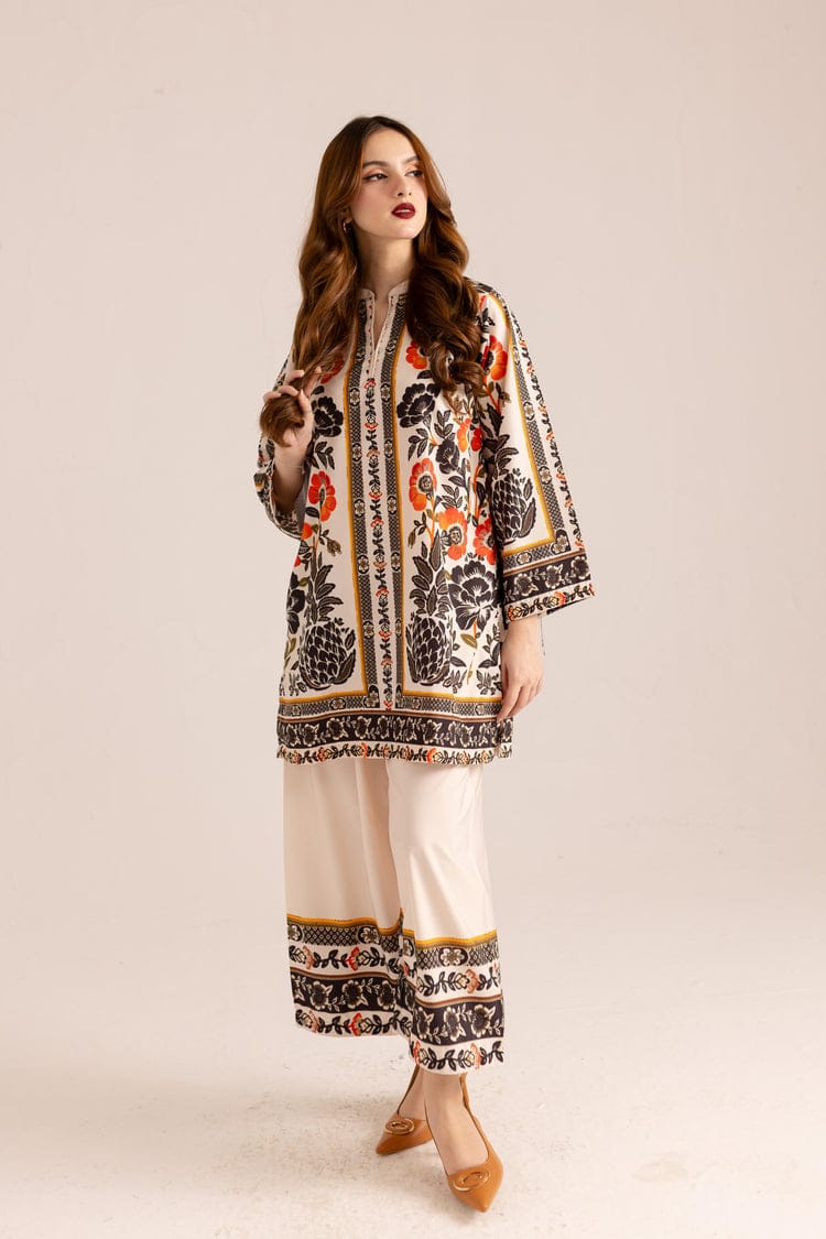 Floral Digital Print Butter Cotton Co-ord Set | Women's Kurta Set
