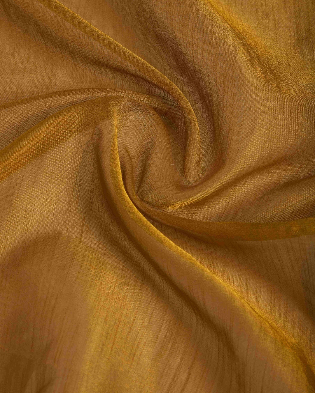 Gold Elegant Woven Design Linen Blend Saree with Zari Border