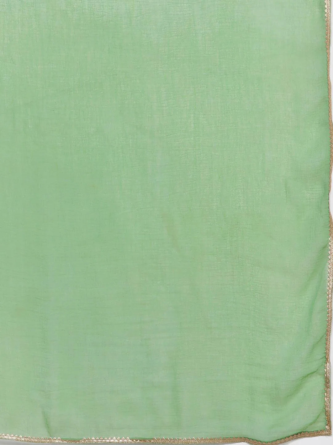 Anouk Green Embroidered Georgette Straight Suit With Dupatta