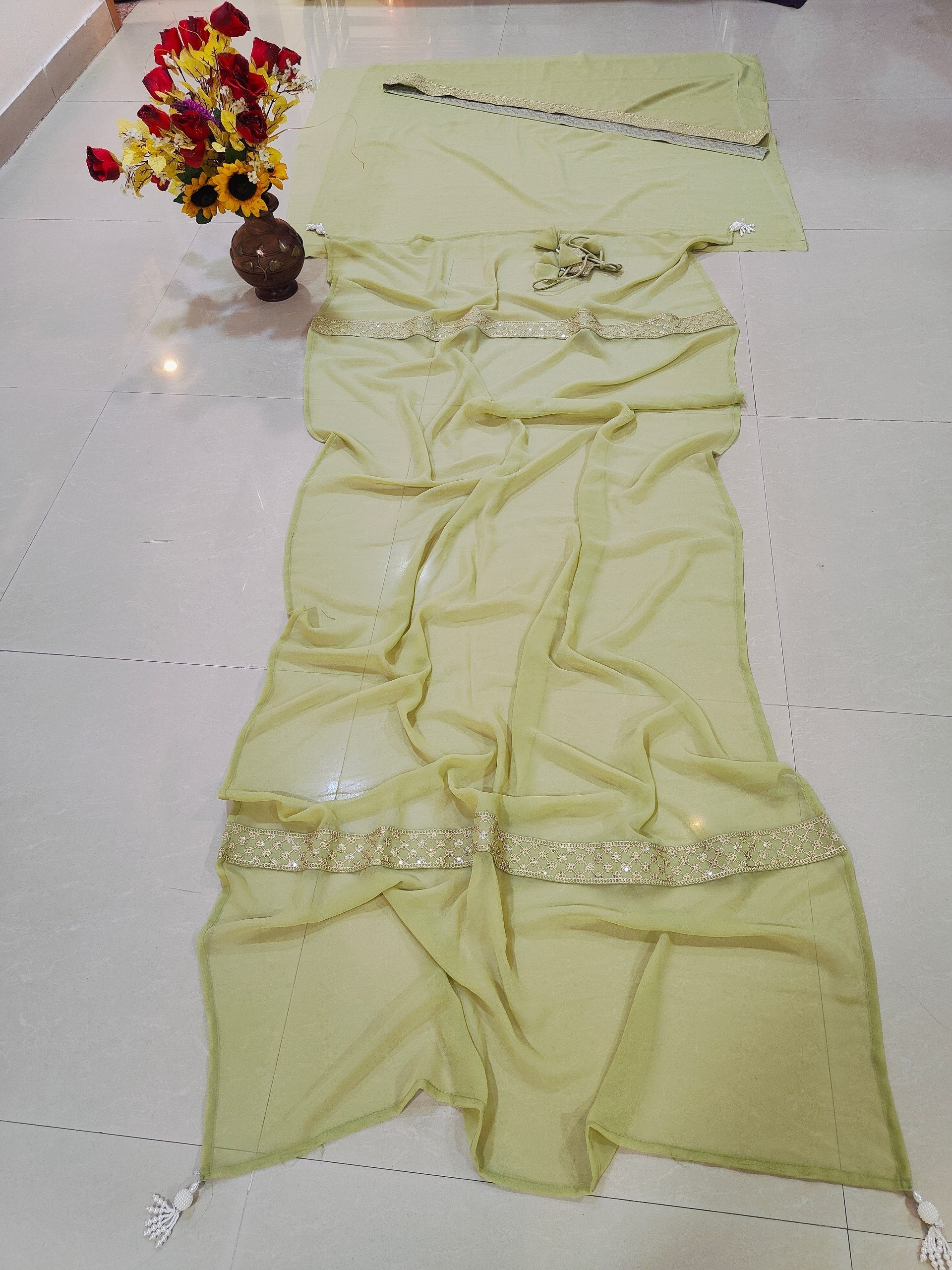 Green Flair Designer Lehenga Choli