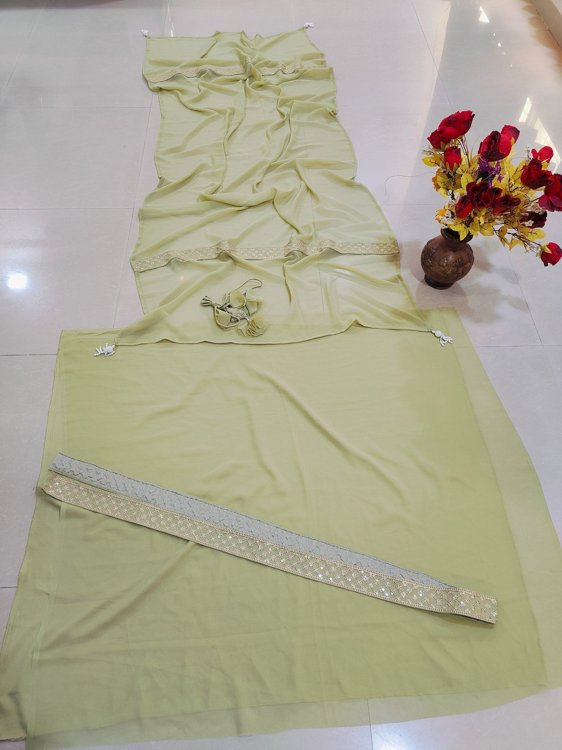 Green Flair Designer Lehenga Choli