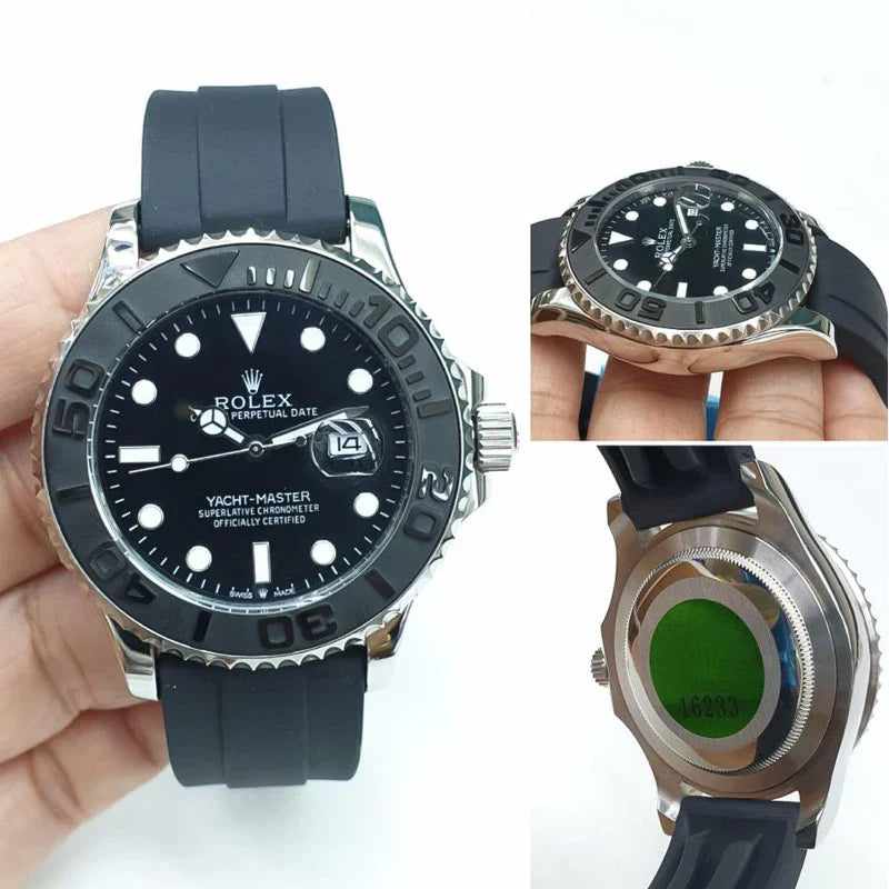Role_x Yach Master Silver Watch