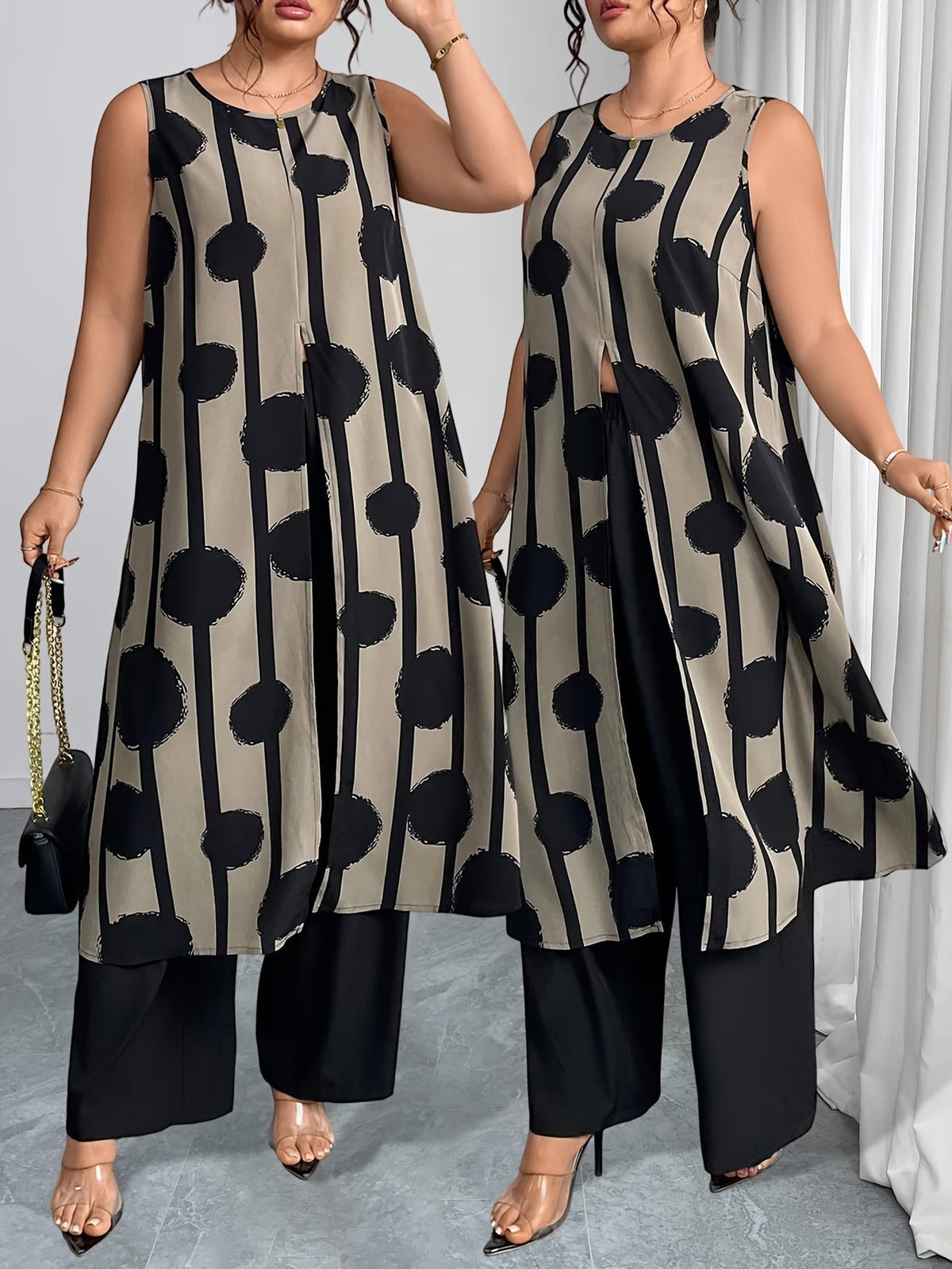 Plus Size Elegant Casual Outfit – Stylish & Comfortable Everyday Wear for Women
