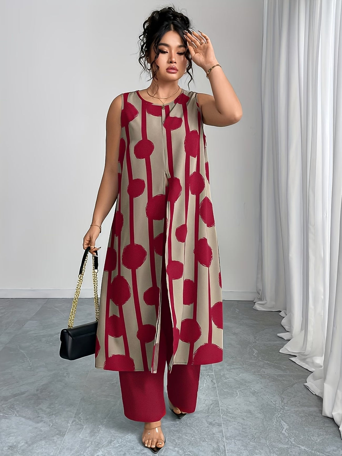 Plus Size Elegant Casual Outfit – Stylish & Comfortable Everyday Wear for Women