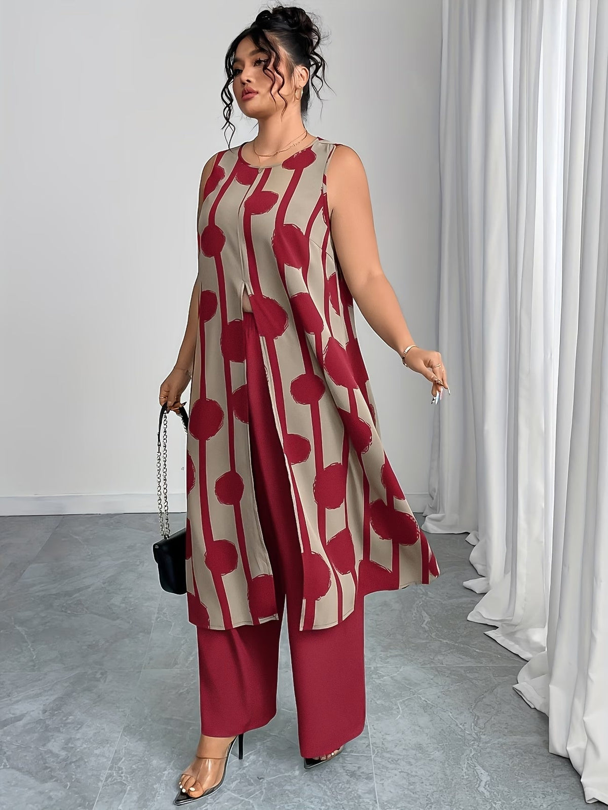 Plus Size Elegant Casual Outfit – Stylish & Comfortable Everyday Wear for Women