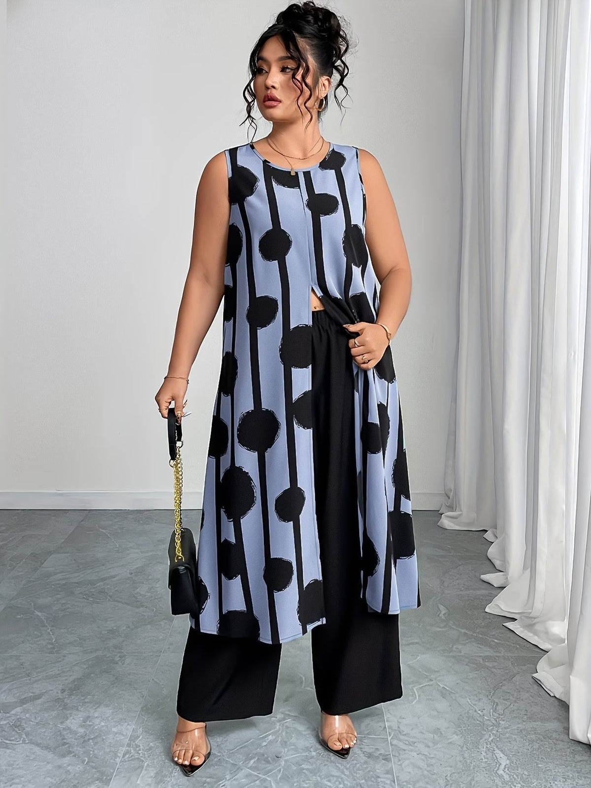 Plus Size Elegant Casual Outfit – Stylish & Comfortable Everyday Wear for Women