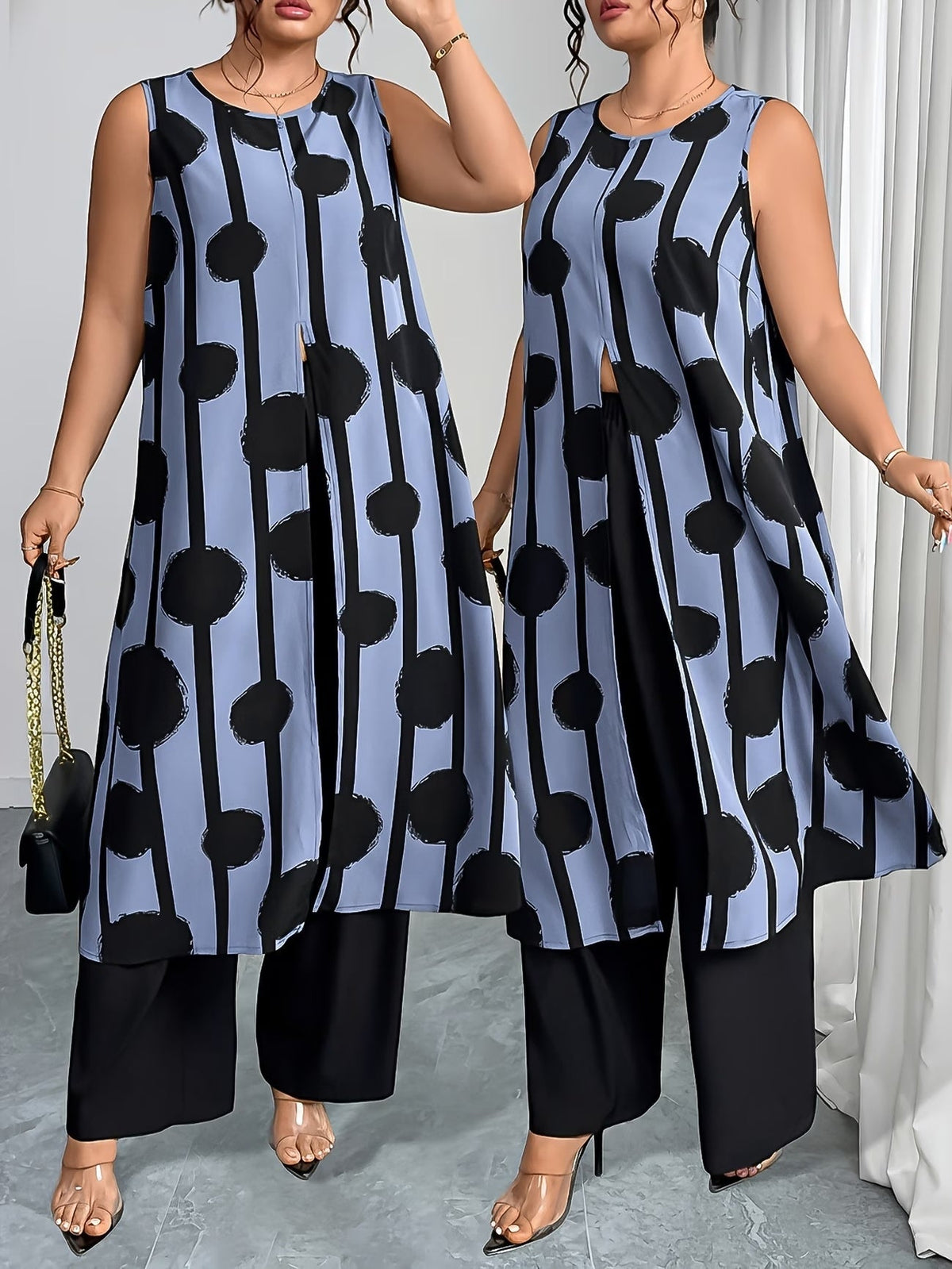 Plus Size Elegant Casual Outfit – Stylish & Comfortable Everyday Wear for Women
