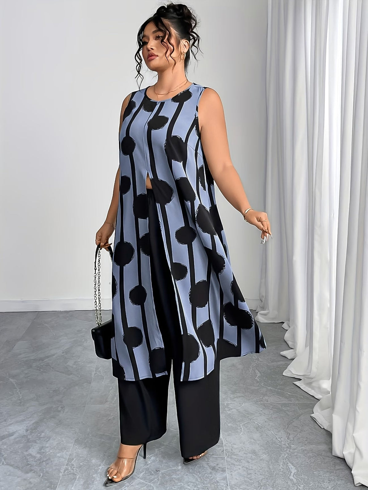 Plus Size Elegant Casual Outfit – Stylish & Comfortable Everyday Wear for Women