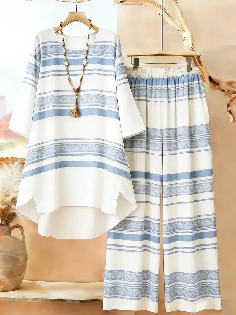 Women’s Printed Co-Ord Set – Comfortable Casual Wear (Top & Pants)