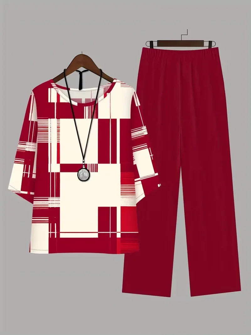 Breathable Floral Top & Pants Set – Perfect Summer Outfit