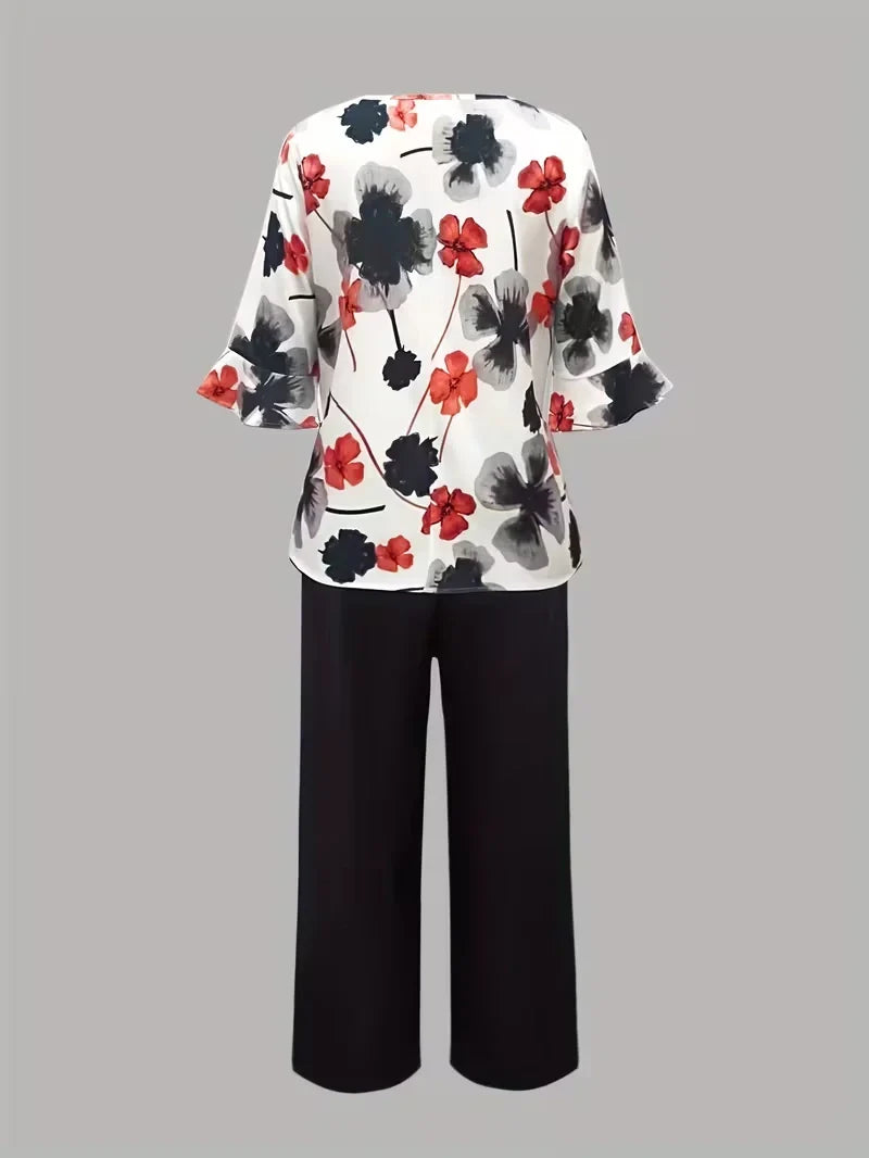 Midnight Bloom Co-Ord Set – Effortless Elegance for Everyday Wear