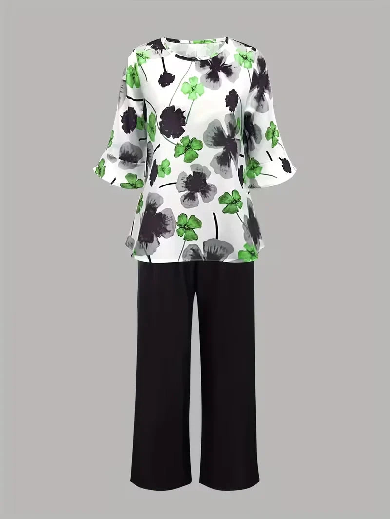 Midnight Bloom Co-Ord Set – Effortless Elegance for Everyday Wear