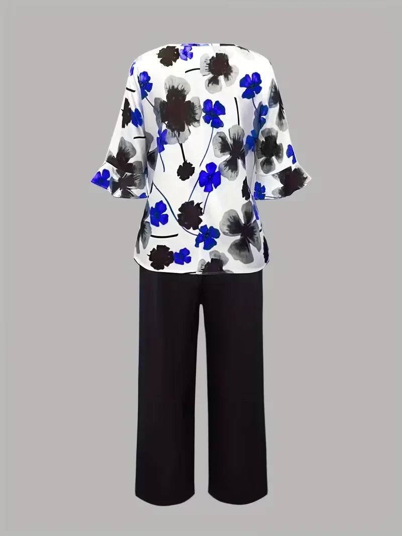 Midnight Bloom Co-Ord Set – Effortless Elegance for Everyday Wear